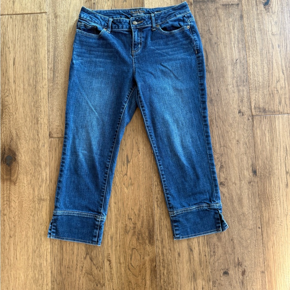 Classic Blue Women's Capri Jeans